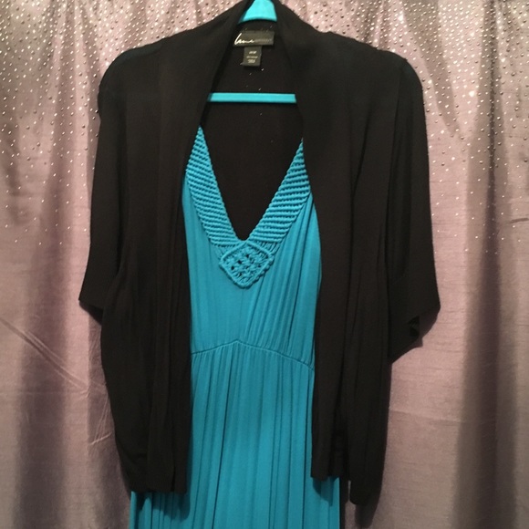 Aqua maxi dress - Picture 2 of 3